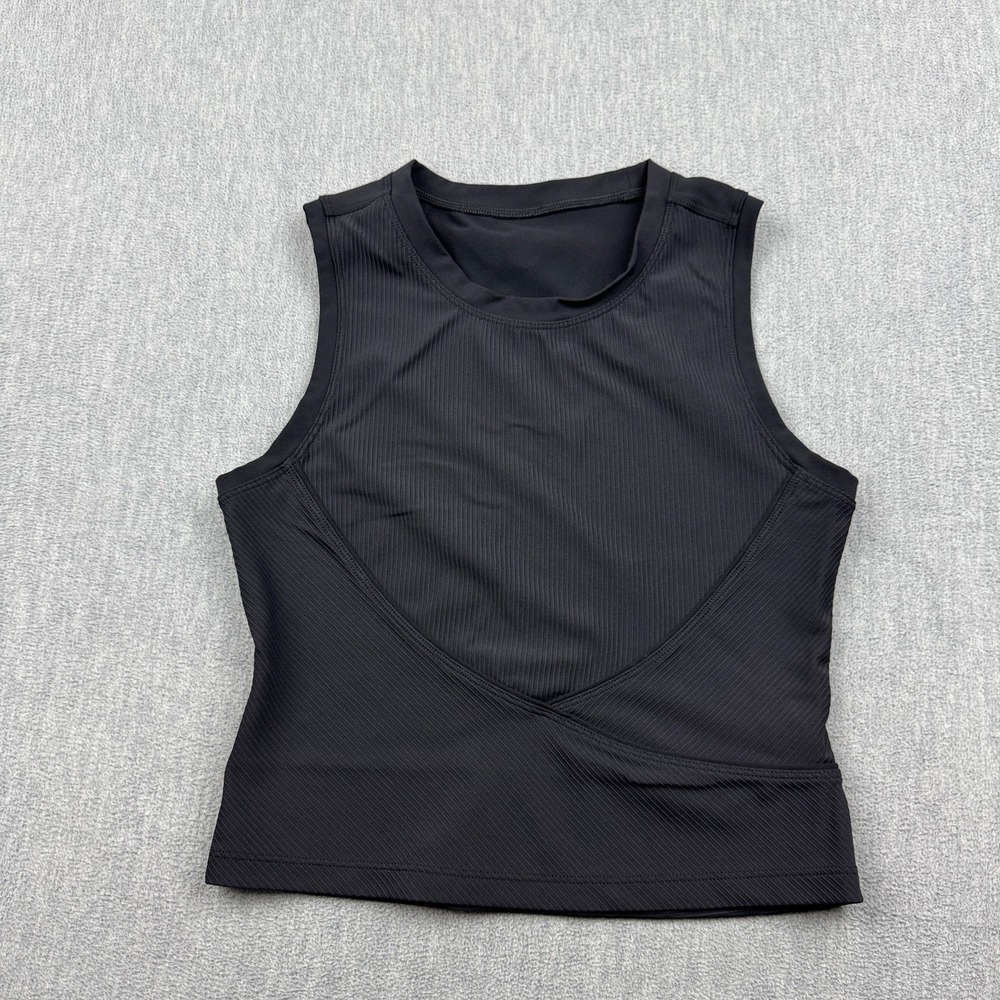 Lululemon Tank Top Womens 6 Black Stretch Sleeveless Workout Yoga Gym Activewear